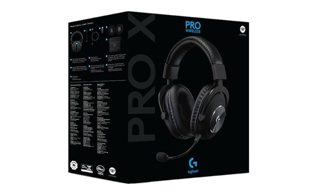 Logitech G PRO X Wireless Lightspeed Gaming Headset with BLUE VO!CE ADVANCED MIC TECHNOLOGY, DTS Headphone:X 2.0 Surround Sound 7.1, Up To 20h Battery Life
