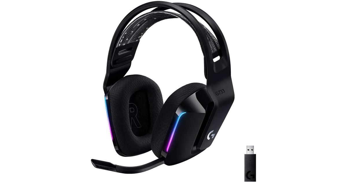 Logitech G733 Wireless Lightspeed Gaming Headset, DTS HeadphoneX 2.0 surround sound 7.1