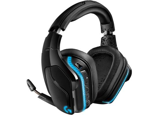 Logitech G935 Wireless DTS:X 7.1 Surround Sound LIGHTSYNC RGB PC ,8 hours Battery Life - Black, blue Gaming Headset