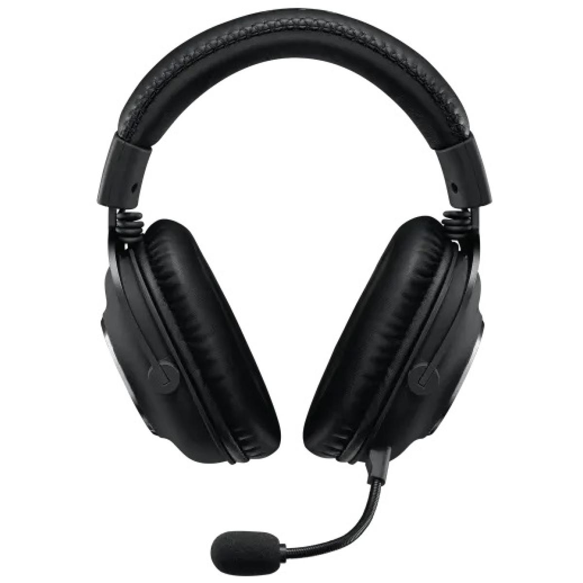 Logitech Pro Gaming Wired Headset 7.1 Surround Sound w/ Advanced Sound Card & Pro Grade Unidirectional Mic- Black