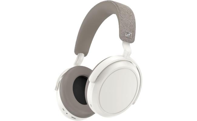 Sennheiser MOMENTUM 4 Wireless Headphones, Bluetooth for Crystal-Clear Calls w/ Adaptive Noise Cancellation, 60h Battery Life, Customizable Sound & Lightweight Folding Design - White