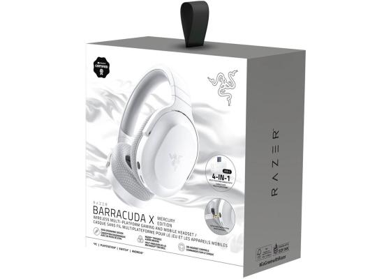 Razer Barracuda X (2021) USB-C Wireless+Bluetooth Lightweight Gaming Headset 7.1 Surround Sound For (PC) Up To 20 Hours Battery, Multiplatform: PS5, PS4, Xbox, Android,- Mercury White