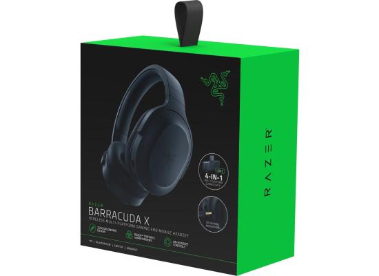 Razer Barracuda X 2022 4in1 USB-C Wireless+Bluetooth Lightweight Gaming Headset 7.1 Surround Sound For (PC) Up To 50 Hours Battery, Multiplatform: PS5, PS4, Xbox, Android - Black