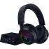 Razer Kraken V4 PRO RGB Chroma Wireless Pro Level Gaming Headset (2.4GHz, Bluetooth) USB, 3.5 mm, OLED Control Hub, Thx Spatial Audio 7.1 w/Super Wideband Mic for PC, Mac, PS5, Smartphone - Black