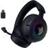 Razer Kraken V4 RGB Chroma Wireless Pro Level Gaming Headset (2.4GHz, Bluetooth) USB, Thx Spatial Audio 7.1 w/Super Wideband Mic for PC, Mac, PS5, Smartphone - Black