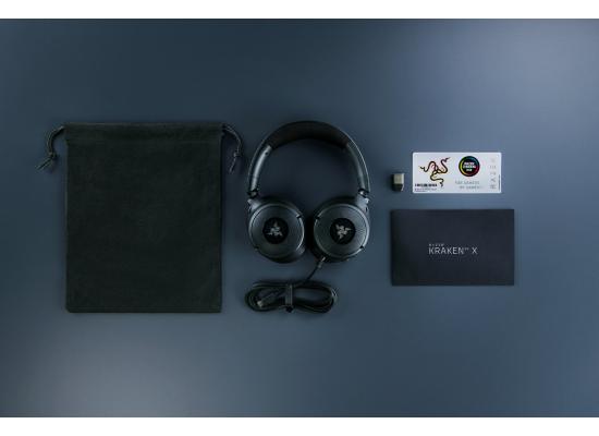 Razer Kraken V4 X Chroma RGB Wired Gaming Headset w/ 7.1 surround sound, Cardioid Mic & Memory Foam Cushions, Type C & Type A Cable for PC, Mac, PS5,Smartphone