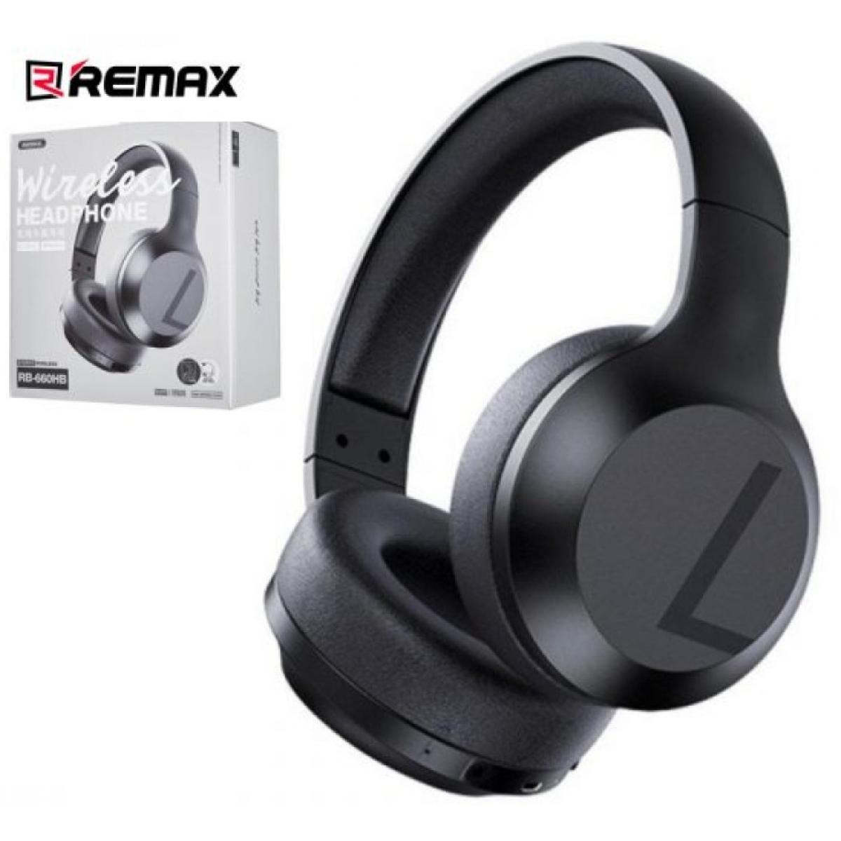 Remax RB-660HB Multifunctional Wireless Headset (Bluetooth 5.0 + 3.5mm) w/ Built-in Lithium Battery Up To 10 hours - Black