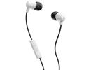 Skullcandy Jib Wired (3.5mm AUX) In-Ear Earbuds w/ Microphone, Rich, Clear Audio w/ Supreme Sound™ technology, Noise Isolating Ear Gels - White