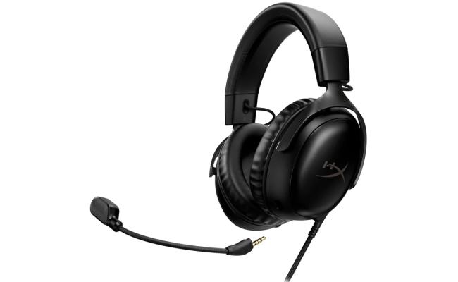 HyperX Cloud III DTS:X Spatial Virtual 3D Surround Sound Gaming Headset w/ Improved Bass & Superior Noise-cancelling Mic Quality & Onboard Controls , Multiplatform Compatibility (USB-C, USB-A, and 3.5mm) - Blackout