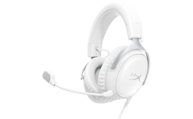 HyperX Cloud III DTS:X Spatial Virtual 3D Surround Sound Gaming Headset w/ Improved Bass & Superior Noise-cancelling Mic Quality & Onboard Controls , Multiplatform Compatibility (USB-C, USB-A, and 3.5mm) - White HyperX Cloud III DTS:X Spatial Virtual 3D Surround Sound Gaming Headset w/ Improved Bass & Superior Noise-cancelling Mic Quality & Onboard Controls , Multiplatform Compatibility (USB-C, USB-A, and 3.5mm) - White