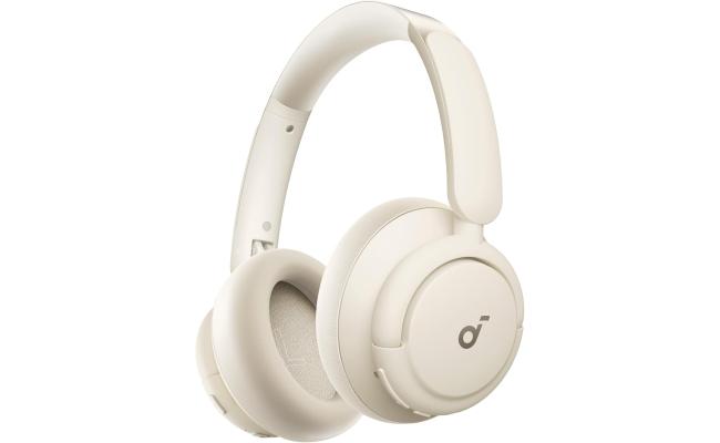 Soundcore Q30 by Anker, Hybrid Active Noise Cancelling Headphones, Multiple Modes, Hi-Res Audio, 50H Playtime, Comfortable Fit, Bluetooth, Beige.
