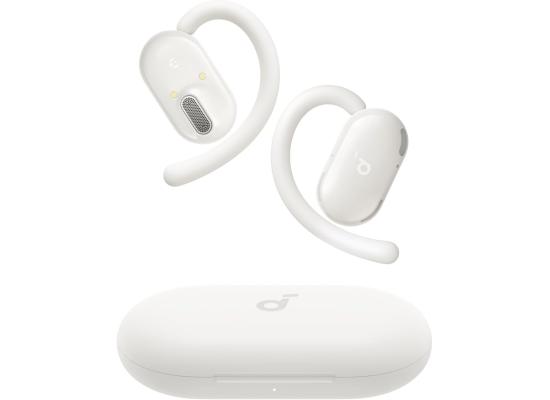 Soundcore V20i by Anker Open-Ear Headphones, Adjustable Ear Hooks, Ultra-Comfort, Snug Fit, Powerful Sound, Clear Calls, IP55, 36H Playtime, Bluetooth 5.4 Wireless Earbuds, Multipoint Connection,White