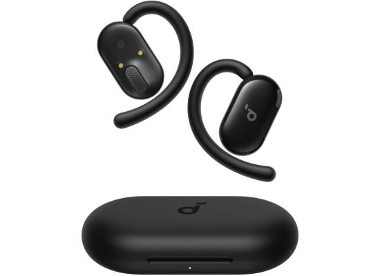 Soundcore V20i by Anker Open-Ear Headphones, Adjustable Ear Hooks, Ultra-Comfort, Snug Fit, Powerful Sound, Clear Calls, IP55, 36H Playtime, Bluetooth 5.4 Wireless Earbuds, Multipoint Connection, Black