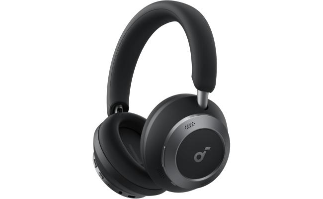 Soundcore Space One Pro, FlexiCurve Over-Ear Headphone, Adaptive Active Noise Cancelling Headphones Driven by 6 Mics, 60H Lossless Audio, Ultra-Fast Charging, Hi-Res Wireless, Comfortable Fit