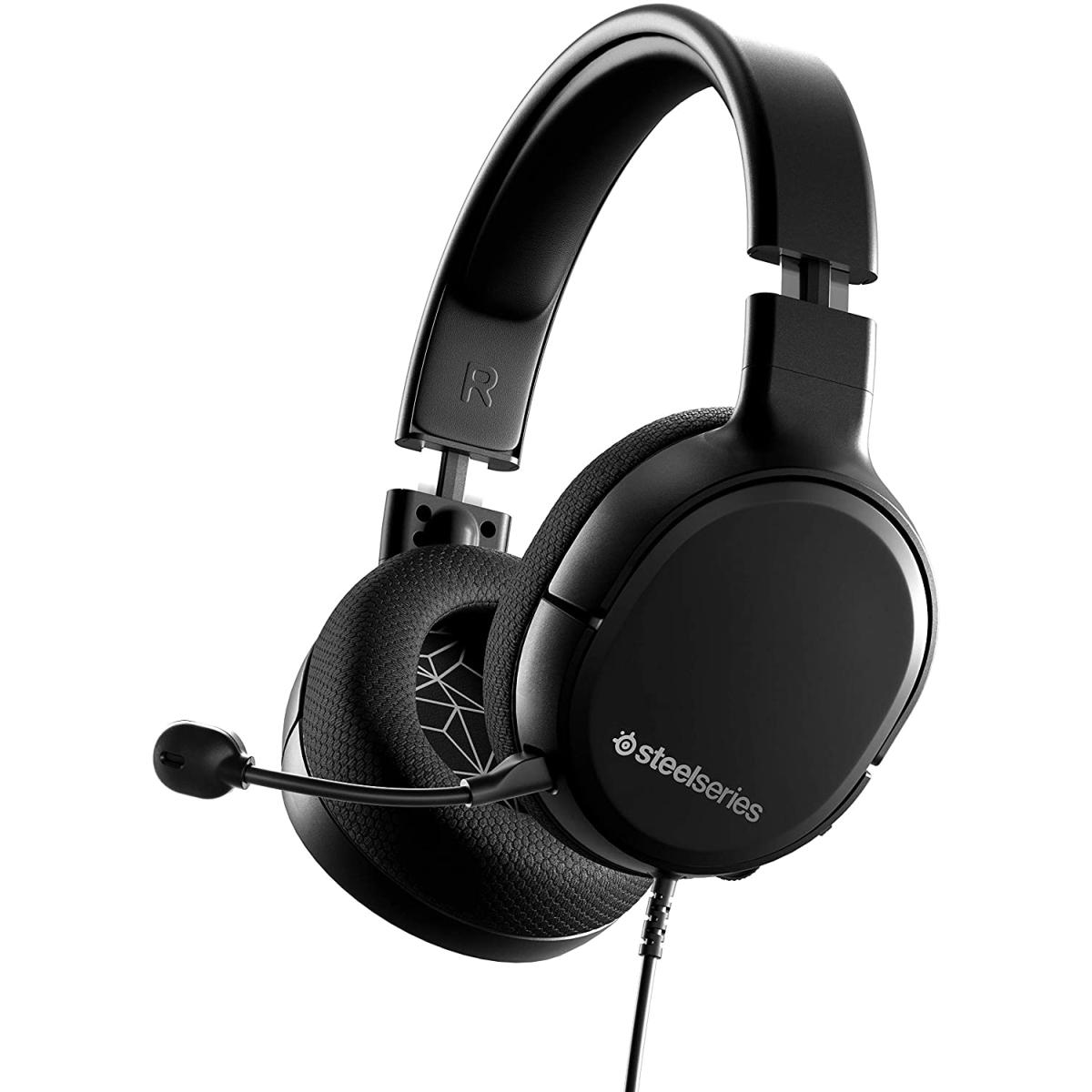 SteelSeries Arctis 1 Wired Gaming Headset - Detachable Clearcast Microphone Lightweight Steel-Reinforced Headband – for PC, PS4, Xbox