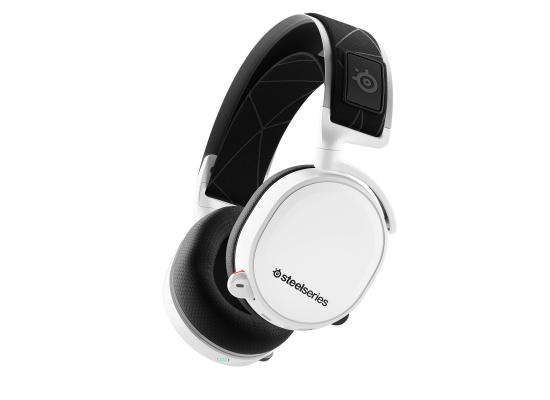 SteelSeries Arctis 7 (2021) - Lossless 2.4 Ghz Wireless Gaming Headset with DTS Headphone: X v2.0 Surround - for PC and PlayStation 4 - White