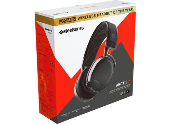 SteelSeries Arctis 7 (2021) - Lossless 2.4 Ghz Wireless Gaming Headset with DTS Headphone: X v2.0 Surround - for PC and PlayStation 4 - Black