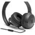 JBL Tune 500 (Black) Lightweight Wired on-Ear Headphones, Pure Bass Sound, Foldable Design, Hands-Free Calls, Tangle-Free Flat Cable Ask Siri or Google Now