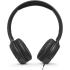 JBL Tune 500 (Black) Lightweight Wired on-Ear Headphones, Pure Bass Sound, Foldable Design, Hands-Free Calls, Tangle-Free Flat Cable Ask Siri or Google Now