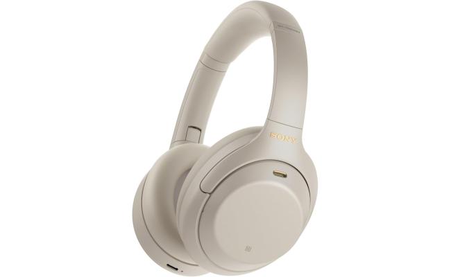 Sony WH-1000XM4 LightWeight & Comfortable Wireless Noise Canceling Headphones, HD Noise Cancelling Processor QN1, Soft Fit Synthetic Leather, With 5 Microphones, Up To 30-Hour Battery Life - Silver