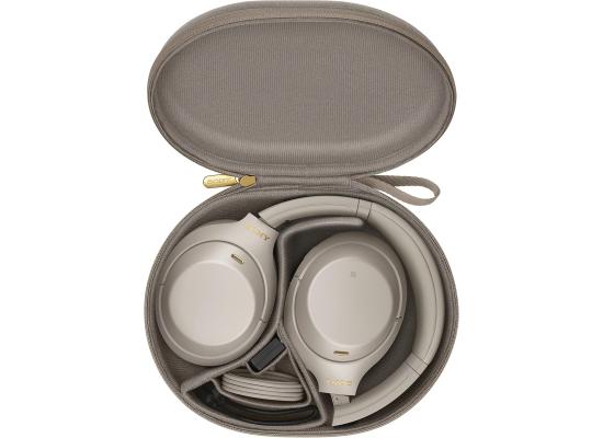 Sony WH-1000XM4 LightWeight & Comfortable Wireless Noise Canceling Headphones, HD Noise Cancelling Processor QN1, Soft Fit Synthetic Leather, With 5 Microphones, Up To 30-Hour Battery Life - Silver