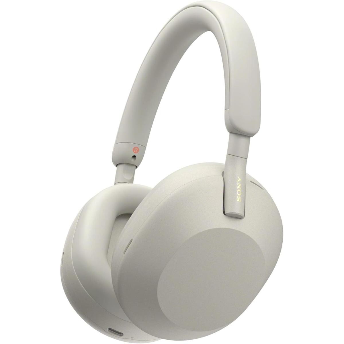 Sony WH-1000XM5 The Best Ultra LightWeight & Comfortable Wireless Noise Canceling Headphones, Soft Fit Synthetic Leather, Integrated Processor V1, With 4 Beamforming Microphones, Up To 30-Hour Battery Life - Silver