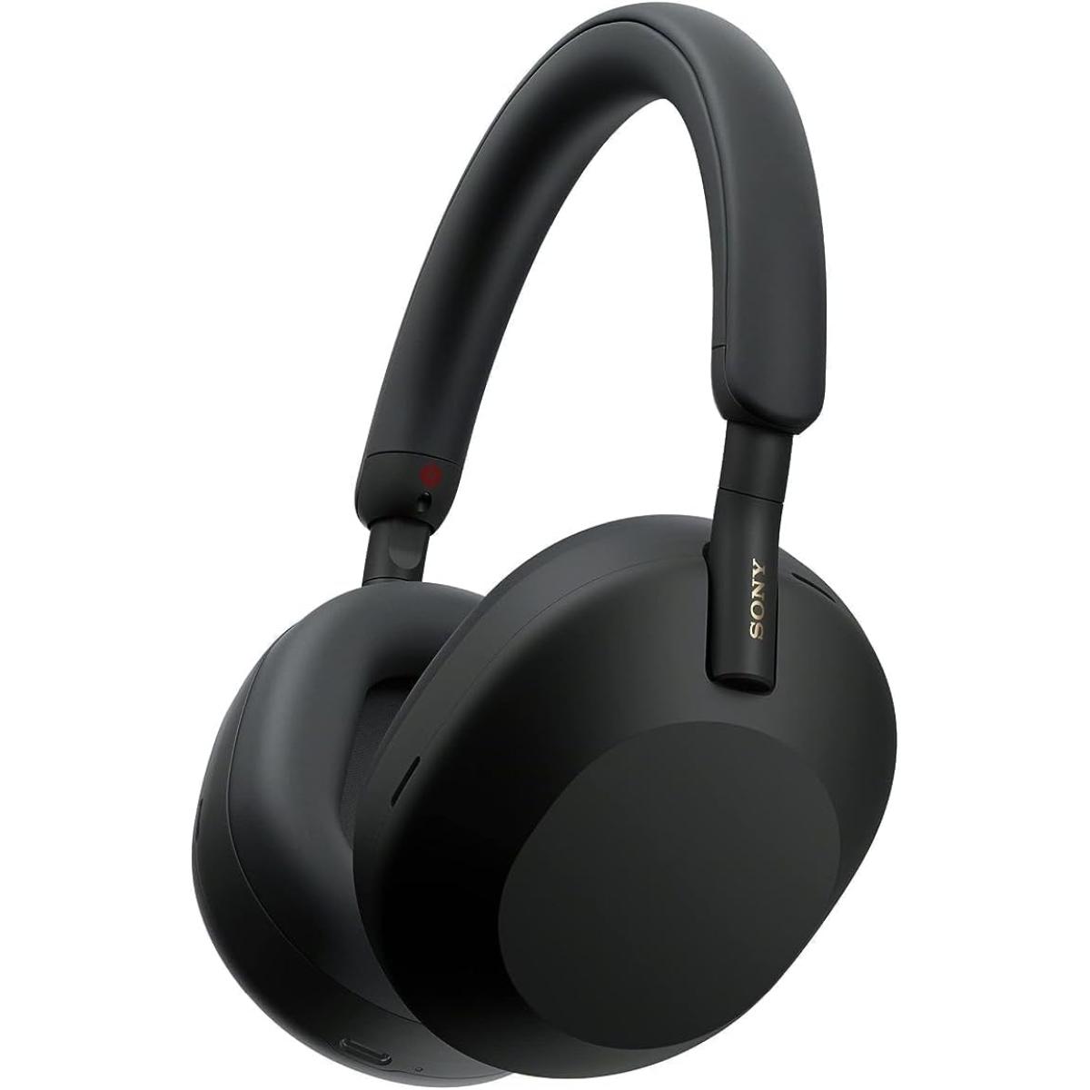 Sony WH-1000XM5 The Best Ultra LightWeight & Comfortable Wireless Noise Canceling Headphones, Soft Fit Synthetic Leather, Integrated Processor V1, With 4 Beamforming Microphones, Up To 30-Hour Battery Life - Black