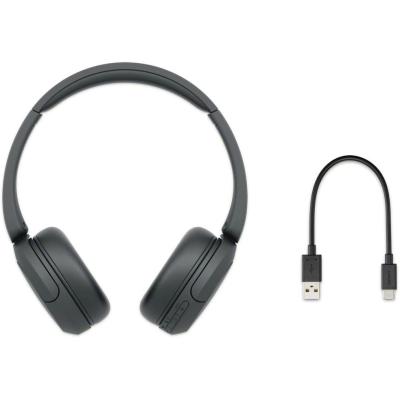 Sony WH-CH520 Wireless Headphones Bluetooth On-Ear Headset with Microphone and up to 50 Hours Battery Life with Quick Charging, Black