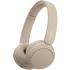 Sony WH-CH520 Wireless Headphones Bluetooth On-Ear Headset with Microphone and up to 50 Hours Battery Life with Quick Charging, beige