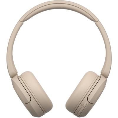 Sony WH-CH520 Wireless Headphones Bluetooth On-Ear Headset with Microphone and up to 50 Hours Battery Life with Quick Charging, beige