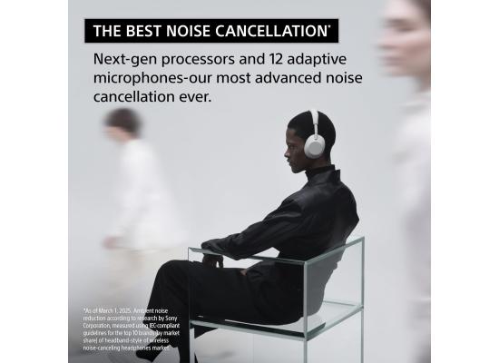 Sony WH-1000XM6 The Best Wireless Noise Canceling Headphones, HD NC Processor QN3, 12 Microphones, Adaptive NC Optimizer, Mastered by Engineers, Studio-Quality, 30-Hour Battery, Black
