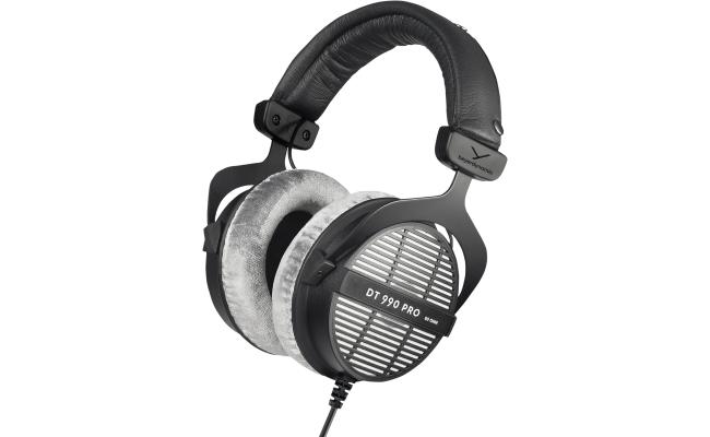 Beyerdynamic DT 990 PRO Over-Ear Studio Monitor Headphones - Open-Back Stereo Construction, Wired (80 Ohm, Grey) Beyerdynamic DT 990 PRO Over-Ear Studio Monitor Headphones - Open-Back Stereo Construction, Wired (80 Ohm, Grey)