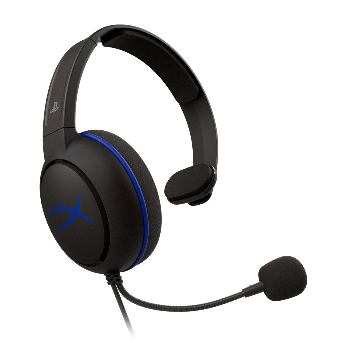 HyperX Cloud Chat Headset – Official Playstation Licensed for PS4, Noise-Cancellation Microphone in-Line Audio Controls, Lightweight, Reversible