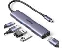 UGREEN USB C Hub 5 in 1 Multiport Adapter Revodok 105 4K HDMI, 100W Power Delivery, 3 USB-A Data Ports, USB C Dongle for MacBook Pro/Air, iPad Pro, iMac, iPhone 16 Pro/Pro Max, XPS, Thinkpad