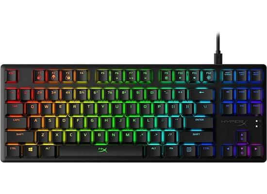 HyperX Alloy Origins Core TKL Mechanical Gaming Keyboard, Macro Customization, Compact Form Factor, RGB LED Backlit, Fully Aluminum Body, Tactile HyperX Aqua Switch