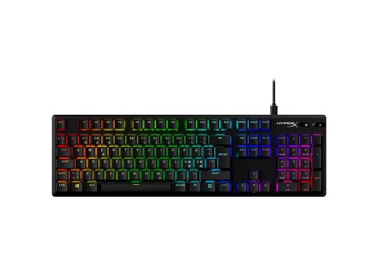 HyperX Alloy Origins PBT Mechanical Gaming Keyboard, Macro Customization, Full Sized KeyBoard, RGB LED Backlit - Tactile HyperX Aqua Switch (English & Russian Layout)