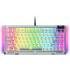 Razer BlackWidow V4 75% Phantom White - Hot-swappable mechanical gaming keyboard - Orange Tactile Switches - Media roller with 2 dedicated media keys - RGB - US Layout Phantom White Edition