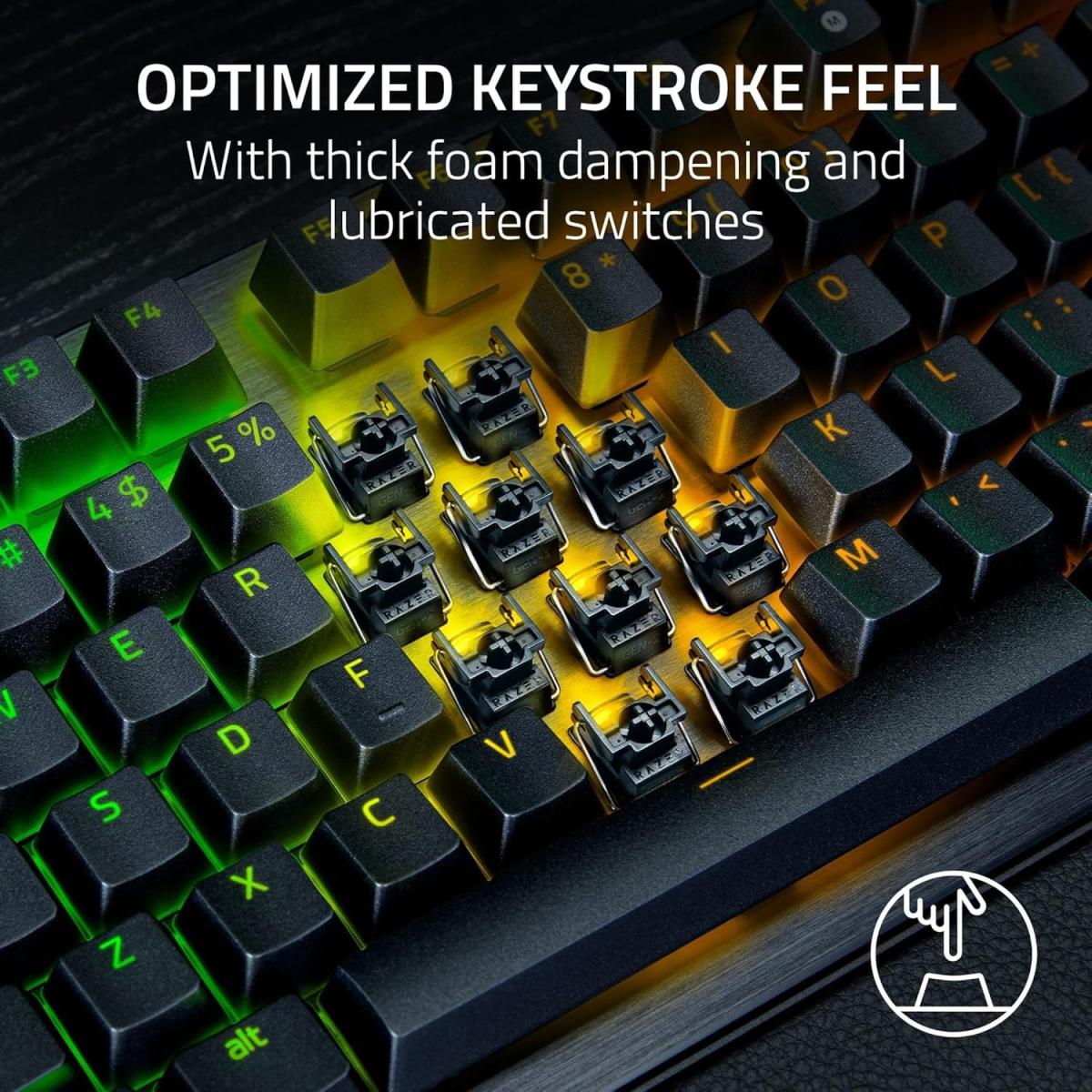 Razer Huntsman V3 Pro 8KHz - Analog Optical Esports Keyboard - USB Cable, User Manual, RZ03-05530100-R3M1