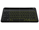 ABKONCORE TOS250 Multi-Device OS RGB BackLighting Wireless BlueTooth 5.1 Connectivity W/Type-C Charging Port-Slim 78Keys Compact KeyBoard