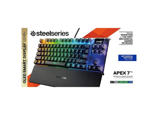 SteelSeries APEX 7 TKL OLED Smart Display,  Mechanical Gaming Keyboard - Red Switch