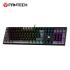 Fantech Atom104 Mk886 V2 (Full Size) RGB Wired Mechanical Gaming Keyboard, 3 Pin Hot-Swappable Switches, 25 Anti-Ghosting Keys - Sumi Edition Black/Red Switch