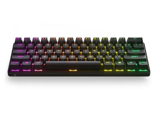 SteelSeries Apex Pro Mini Wireless 60% (2.4GHz/Bluetooth) RGB Mechanical Gaming Keyboard W/ HyperMagnetic OmniPoint Adjustable Switches, World’s Fastest Mechanical Switches