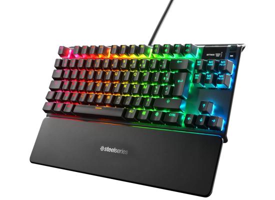 SteelSeries Apex Pro TKL Wired 80% RGB Mechanical Gaming Keyboard W/ OLED Smart Display, HyperMagnetic OmniPoint Adjustable Switches, World’s Fastest Mechanical Switches 