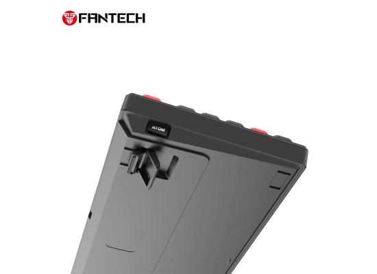 Fantech Atom Pro79 MK917 TRI-Mode Connection (Wireless 2.4GHz, BT 5.0, Wired) 79 Keys (TKL 75% Size) RGB Mechanical Gaming Keyboard, Hot Swappable w/ Smart LCD For Win & Mac - Black/Red Switch