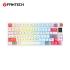 Fantech Atom Pro79 MK917 TRI-Mode Connection (Wireless 2.4GHz, BT 5.0, Wired) 79 Keys (TKL 75% Size) RGB Mechanical Gaming Keyboard, Hot Swappable w/ Smart LCD For Win & Mac -White/Red Switch