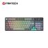 Fantech Atom Pro96 Mk914 TRI-Mode Connection (Wireless 2.4GHz, BT 5.0, Wired) 83 Keys (Full Size) RGB 3 Colors Combination Mechanical Gaming Keyboard, Anti-Ghosting Full Keys, Volume Knob - Stellar Edition Mercury/Blue Switch