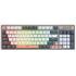 Fantech Atom Pro96 Mk914 TRI-Mode Connection (Wireless 2.4GHz, BT 5.0, Wired) 83 Keys (Full Size) RGB 3 Colors Combination Mechanical Gaming Keyboard, Anti-Ghosting Full Keys, Volume Knob - Stellar Edition Saturn/Red Switch