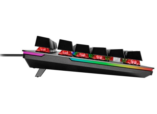 Cooler Master CK352 Gaming Mechanical Keyboard Blue Switch with RGB Backlighting & Side LightBars Dual KeyCap Color(Black&Grey) (عربي)