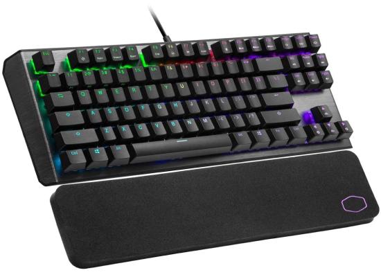 Cooler Master CK530 V2 Tenkeyless Gaming Mechanical Keyboard Brown Switch On-The-Fly Controls, and Aluminum Top Plate (عربي)