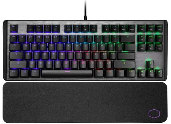 Cooler Master CK530 V2 Tenkeyless Gaming Mechanical Keyboard Red Switch On-The-Fly Controls, and Aluminum Top Plate (عربي)